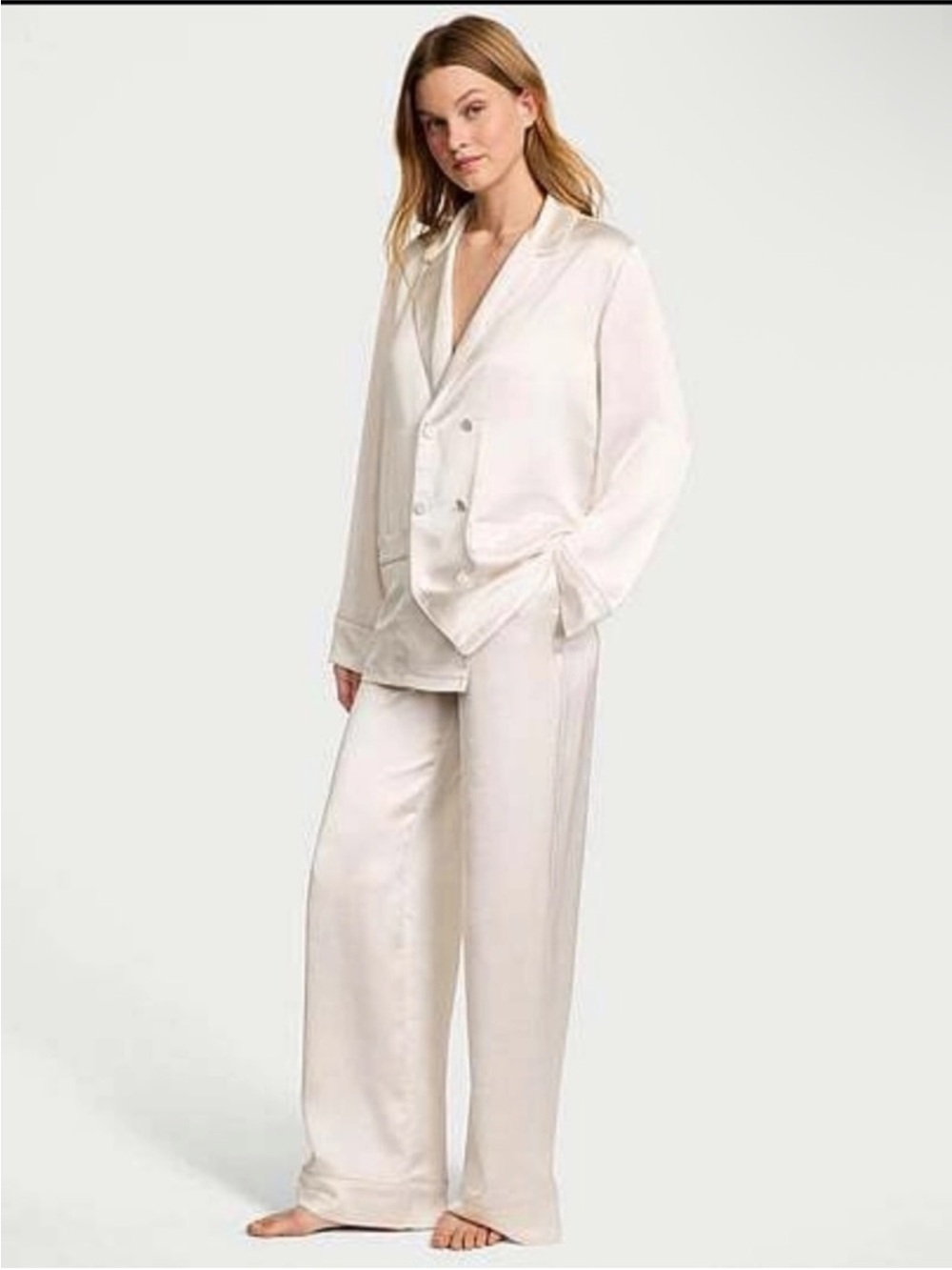 Bridal Victoria's Secret Satin Two-Piece Pajama Set